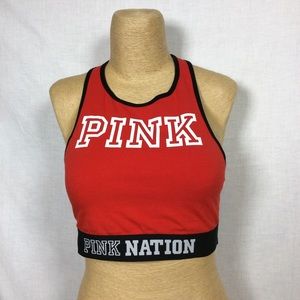 Victoria’s Secret Pink Nation Red/Black Sports Bra